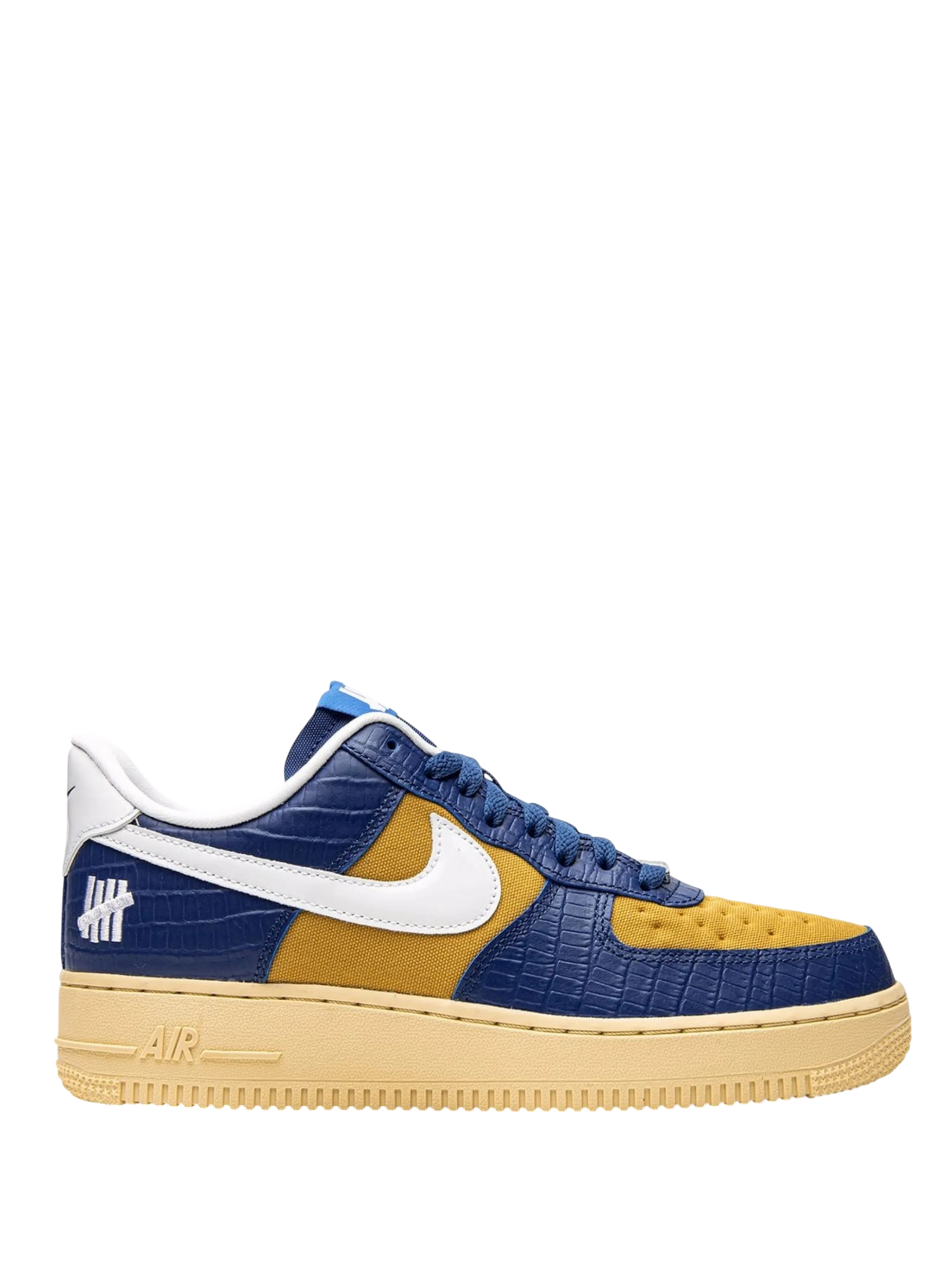 Air Force 1 & UNDEFEATED 'Blue Yellow Crocs' side
